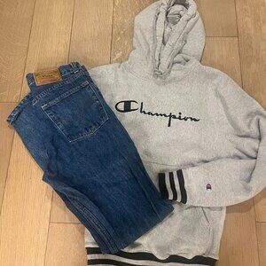 2 for 1: POLO by Ralph Lauren Jeans x CHAMPION Hoodie - EXCELLENT DEAL!